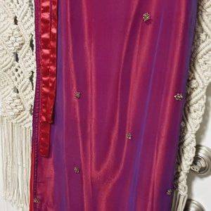 Sari Silk Wrap Skirt One Size fits most